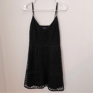 Abercrombie Black Lace Cami V-Neck Short Dress